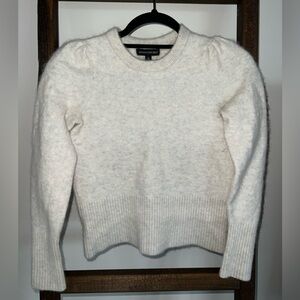 Banana Republic Cream Crew Neck Sweater Textured Knit